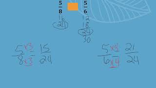 Compare Fractions Use Like Denominators [upl. by Lois]