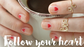 Follow Your Heart ♥ Minimalist Toothpick Nails [upl. by Dominique]