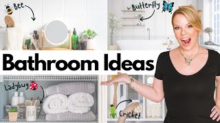 GENIUS Bathroom Organizing Ideas For EVERY Organizing Style 🐝 🦋 🐞 🦗 [upl. by Tallulah]