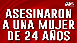 Asesinaron a una mujer de 24 años y detuvieron al novio de 18 [upl. by Ettennan548]