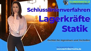 Schlusslinienverfahren Lagerkräfte zeichnerisch TM optimal für Ingenieure amp Techniker 2022 [upl. by Ahsha643]