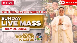 SUNDAY FILIPINO LIVE MASS TODAY ONLINE II JULY 21 2024 II PRESIDER FR JOWEL JOMARSUS GATUS [upl. by Swart329]