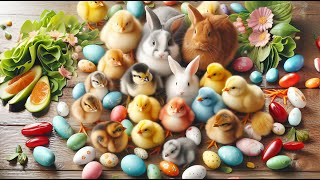 Catch cute chickens colorful chickens rainbow chickens rabbits cute cats ducks guinea pigs [upl. by Kele]