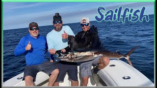 MY FIRST SAILFISH  SOUTH FLORIDA FISHING [upl. by Nylannej346]