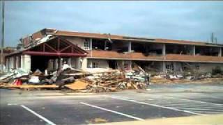 Joplin High School Tornado Damage [upl. by Asereht]