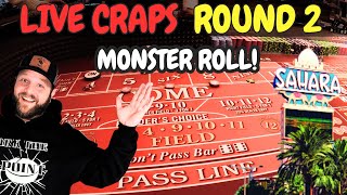 quotLive Crapsquot Sahara Las Vegas Monster Roll [upl. by Asile]