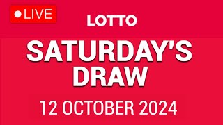 The National Lottery Lotto Draw Live results from Saturday 12 October 2024  tonights lotto [upl. by Yerffoeg891]