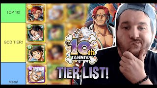 10th ANIVERSARY SUGOTIER LIST BEST LEGENDS in OPTC [upl. by Giesser]