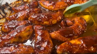 JUICY Baked BBQ Chicken Tenders Recipe  QUICK AND EASY [upl. by Nolram807]