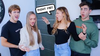 ARGUING IN FRONT OF OUR BOYFRIENDS PRANK BAD IDEA W MADDIE amp ELIJAH [upl. by Natty]