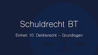 Schuldrecht BT Folge 10 Deliktsrecht – Grundlagen [upl. by Colb]