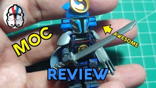 MOC Lego Samurai X Clone Wars  DeathWatch minifigures  Tutorial  Mando Week  Part 3 starwars [upl. by Nivac]