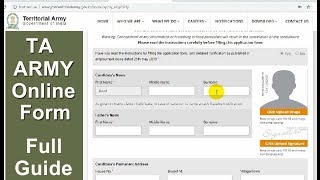 How to Apply Online TA Army Form  How to Join Territorial Army Force TA Registration [upl. by Catlaina215]