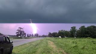 Severe thunderstorm Bridgeville Delaware 932020 Cloud to ground lightning [upl. by Niamart]