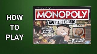 How To Play Monopoly Cheaters Edition Board Game by Hasbro [upl. by Mariann]