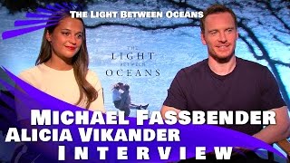 The Light Between Oceans  Michael Fassbender amp Alicia Vikander Interview [upl. by Noremmac]