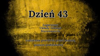 43 dzień  Codzienna powtórka przed maturą  podstawa [upl. by Acus]