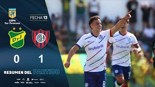 Superliga  Fecha 16 Defensa y Justicia 1  San Lorenzo 0 [upl. by Yelsiap]