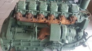 Motor Mercedes Benz OM 447 1935 1941 1634 [upl. by Shippee]