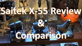 Saitek X55 Rhino HOTAS Review and Comparison [upl. by Neveda639]