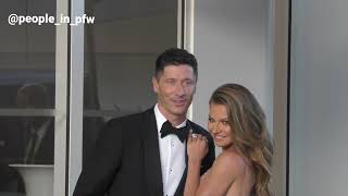 Robert Lewandowski and Anna Lewandowska going to Chopard Party  Festival de Cannes  250522 [upl. by Namyl]