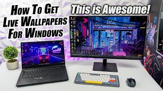 Amazing Animated Desktop Wallpapers Use Live Wallpapers With Windows 11 Or 10 [upl. by Quincey]