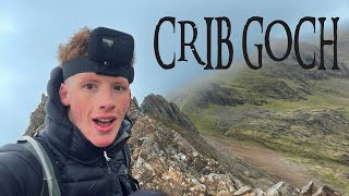 Crib Goch Traverse via Snowdon Horseshoe  This was scary [upl. by Auqined]