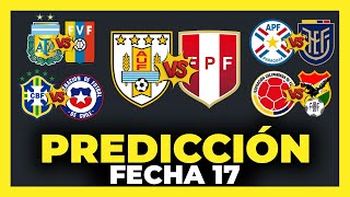 Predicción y Análisis Fecha 17 Eliminatorias Sudamericanas Qatar 2022  Tabla de Posiciones ⚽🏆 [upl. by Tracay]