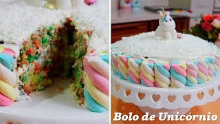 Bolo de Unicórnio Simples e Fácil 🦄 [upl. by Budding]