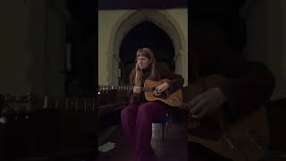 Playing Adrianne Lenker in an old church bigthief [upl. by Avelin]