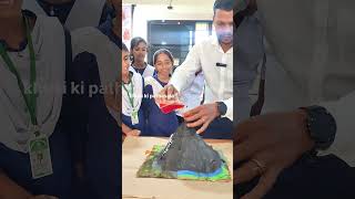 Volcano makingprocessଜ୍ଵାଳାମୁଖୀ shorts viralvideo funny physics experiment [upl. by Ratna]