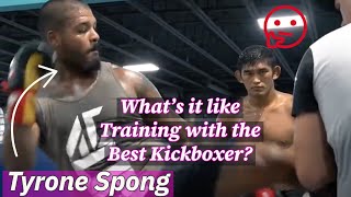 Whats it like Training with the WORLDS Best Kickboxer Tyrone Spong [upl. by Nolaj]