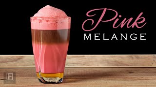 How to Make Pink Melange Coffee at Home  Specialty Coffee Drinks 5 [upl. by Fronniah]