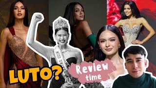 GRAND CORONATION NIGHT REVIEW  Miss Universe Philippines 2023 [upl. by Ynohtnacram]