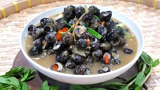 How To  Om Hoy  Periwinkle Snail Stew  Lao Food [upl. by Ahseya]