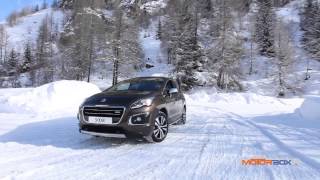 Peugeot Winter Test MotorBox prova Hybrid 4 e Grip Control sulla neve [upl. by Tacy430]