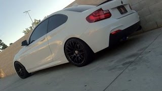 BMW F22 228i muffler delete driving video [upl. by Noeht]