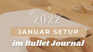 BULLET JOURNAL JANUAR 2022 Bujo setup auch für Anfänger amp YouTube Pläne 22  Bullet Journal deutsch [upl. by Sillyhp]