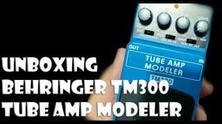 Música Amadora  Unboxing pedal Behringer TM300 TUBE AMP MODELER [upl. by Aliahkim960]