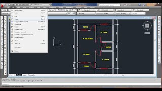 CARA MEMBUAT DENAH RUMAH DENGAN AUTOCAD [upl. by Ivor]