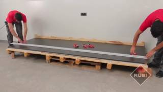 Comment couper des grands carreaux  RUBI Slim system cutter [upl. by Dinesh]