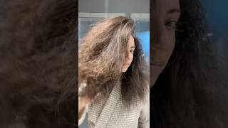 Dyson Airstrait on curly hair ​⁠dyson curlyhair dysonairstrait straighthair grwm dyson [upl. by Erick131]