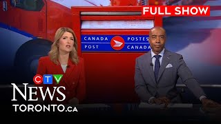 Canada Post workers go on strike Friday morning  CTV News Toronto at Noon for Nov 15 2024 [upl. by Doowron988]