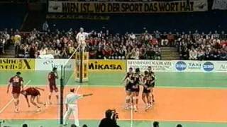 Noliko Maaseik  Sisley Treviso  semi final  European Cup Champions  final 4 1996  1997 [upl. by Ydieh]