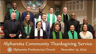 Alpharetta Community Thanksgiving Service Nov 14 2024 [upl. by Alison361]