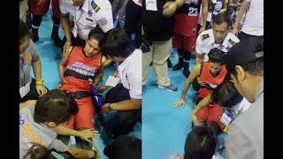 Daniel Padilla NAGKAINJURY sa Last Quarter ng Star Magic All Star Basketball Game [upl. by Tucky]