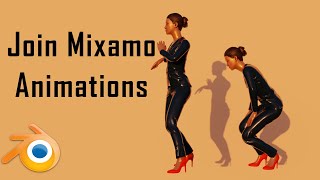 Join mixamo animations in blender [upl. by Happy]