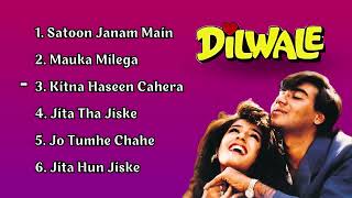 Dilwale Movie All Songs Ajay Devgan Raveena Tandon Sunil Shetty Hindi Movie Song [upl. by Kylie]