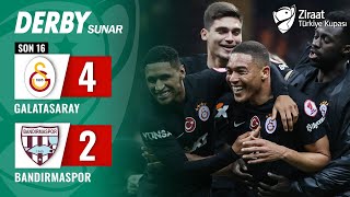 Galatasaray 42 Teksüt Bandırmaspor MAÇ ÖZETİ Ziraat Türkiye Kupası Son 16Turu  06022024 [upl. by Tomasina]