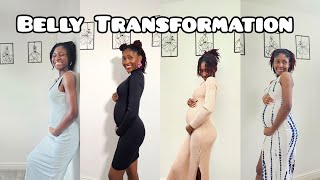 Pregnancy Transformation Week by Week  First pregnancy  Naomi A [upl. by As506]